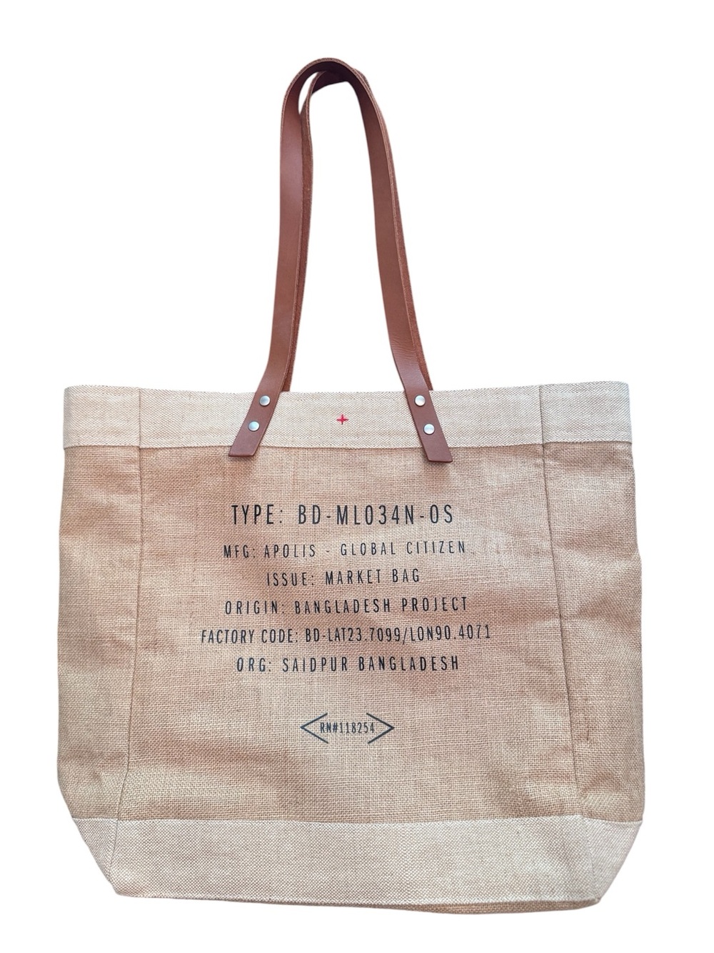 Apolis Global Citizen Market Bag